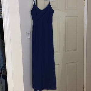 Dresses - Blue maxi dress with slit Dresses - Blue maxi dress with slit